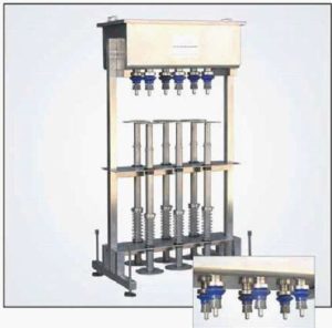 6 Head Level Manual Gravity Filler