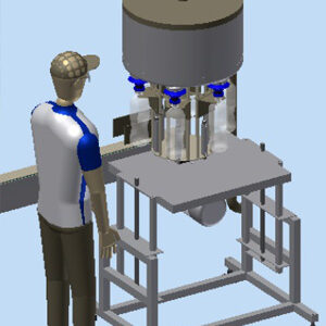 Six Head Semi-Automatic Rotary Filler